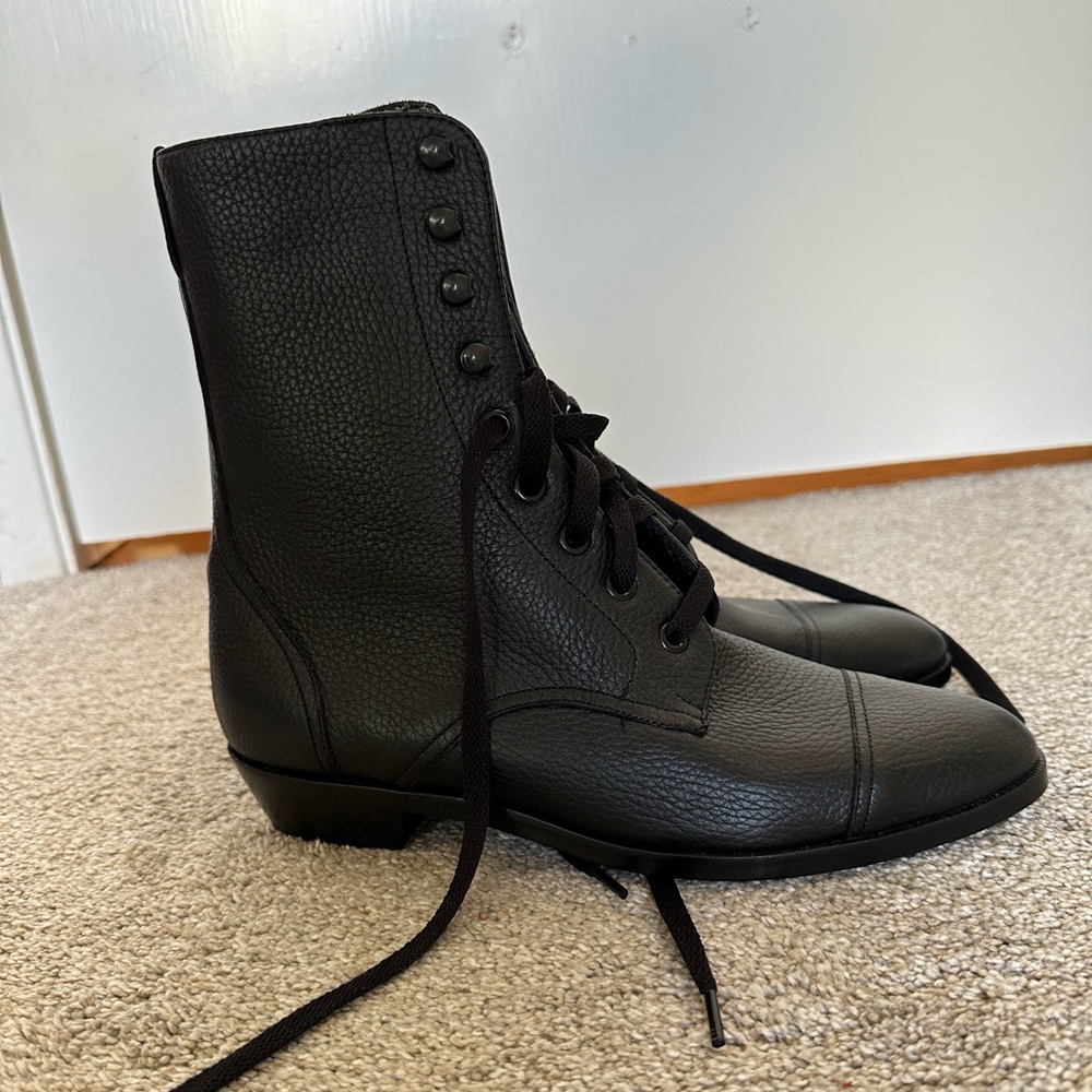 Modern Vice Jett Officer boots - brand new (without box) handmade in NYC